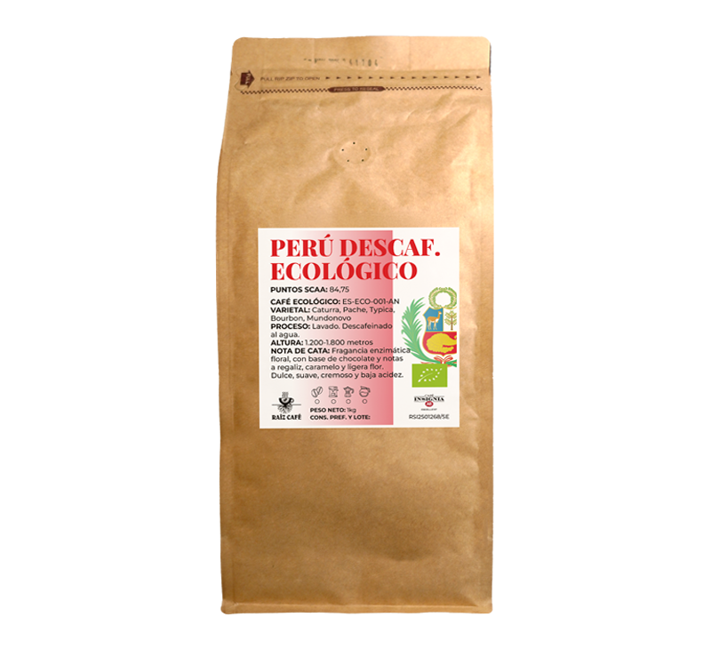 DESCAFEINADO PERÚ ORGÁNICO – 1Kg