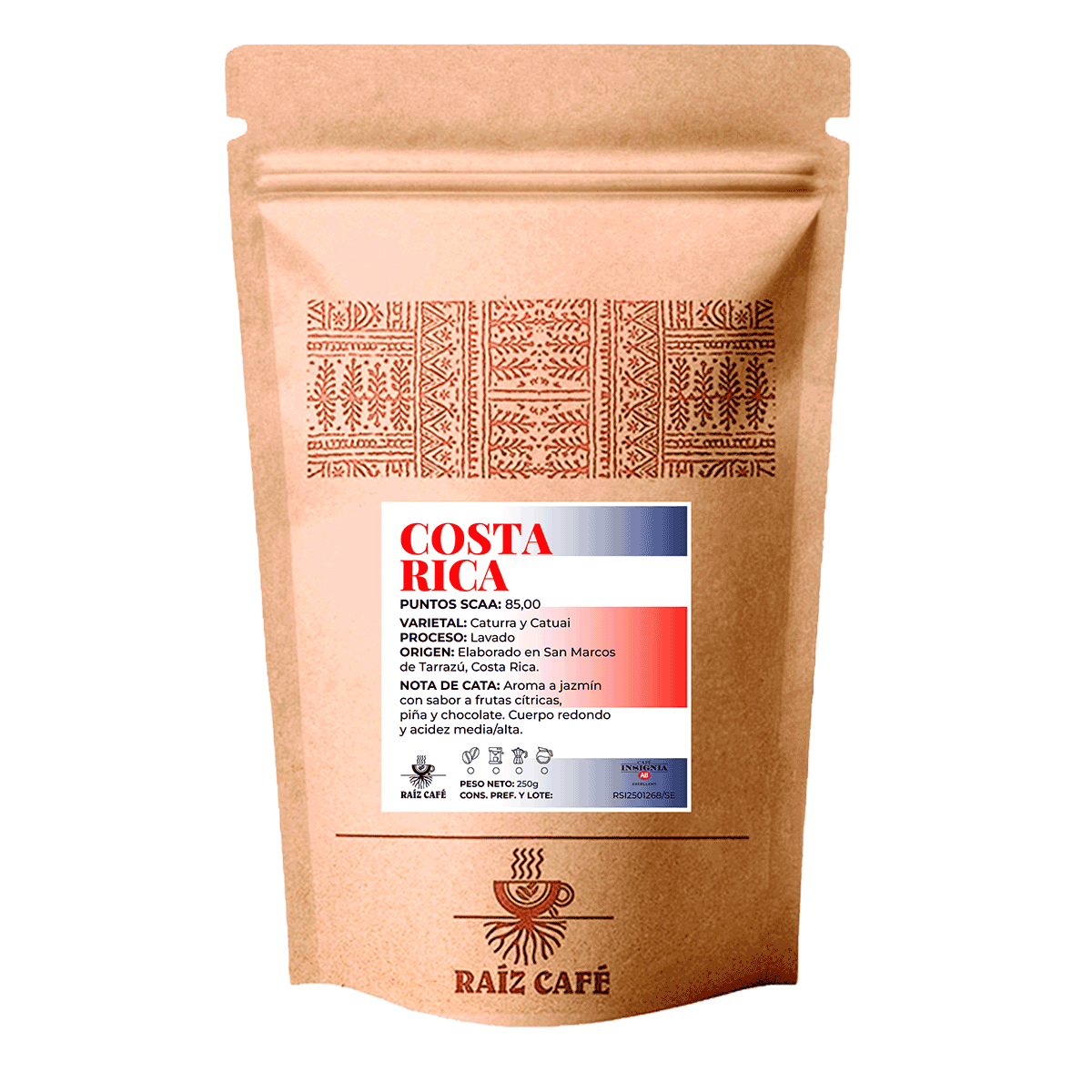 COSTA RICA TARRAZÚ VALLE DE LOS SANTOS - 250gr